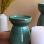 Green Pillar Candle Holder - Small with premium quality material