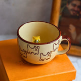 The OG Cat Mug in a Gift Box handmade in india