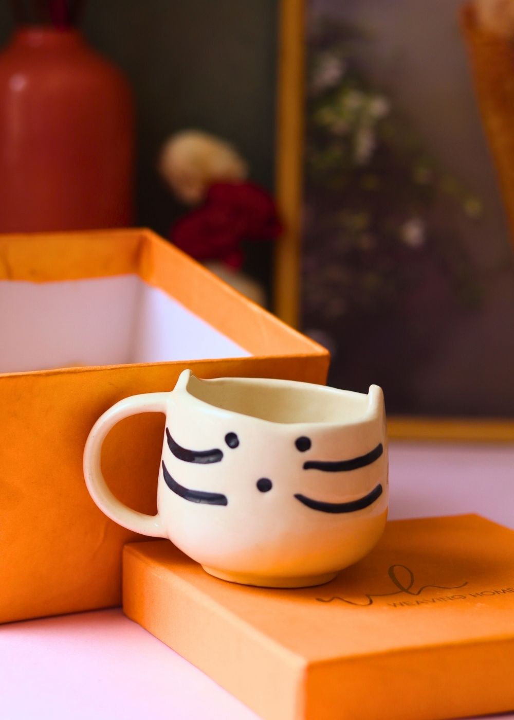 kitty mug with a premium gift box 