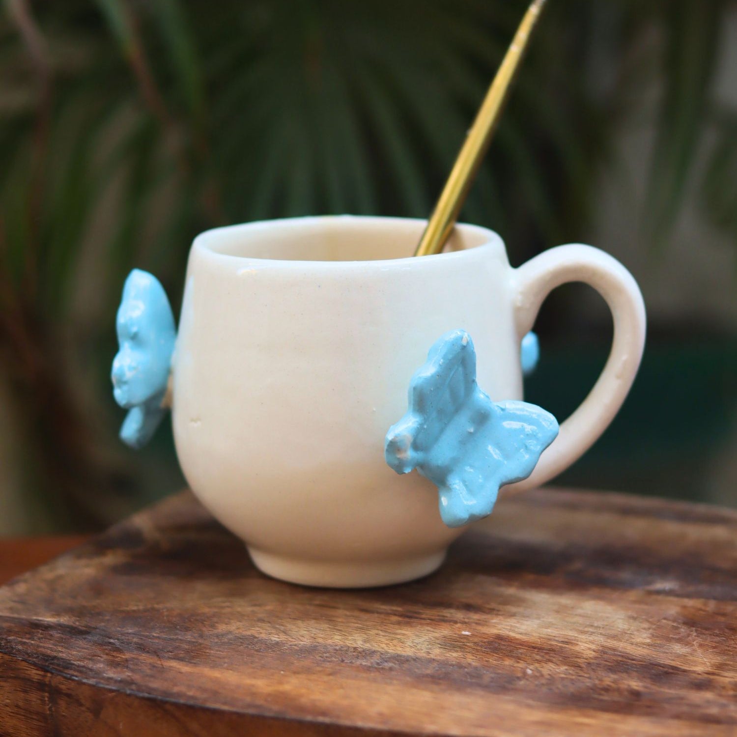 handmade Butterfly Coffee Mug