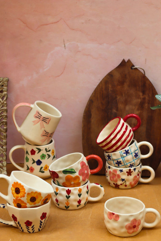 Set of 10 Morning Blossom Mugs (for the price of 7)