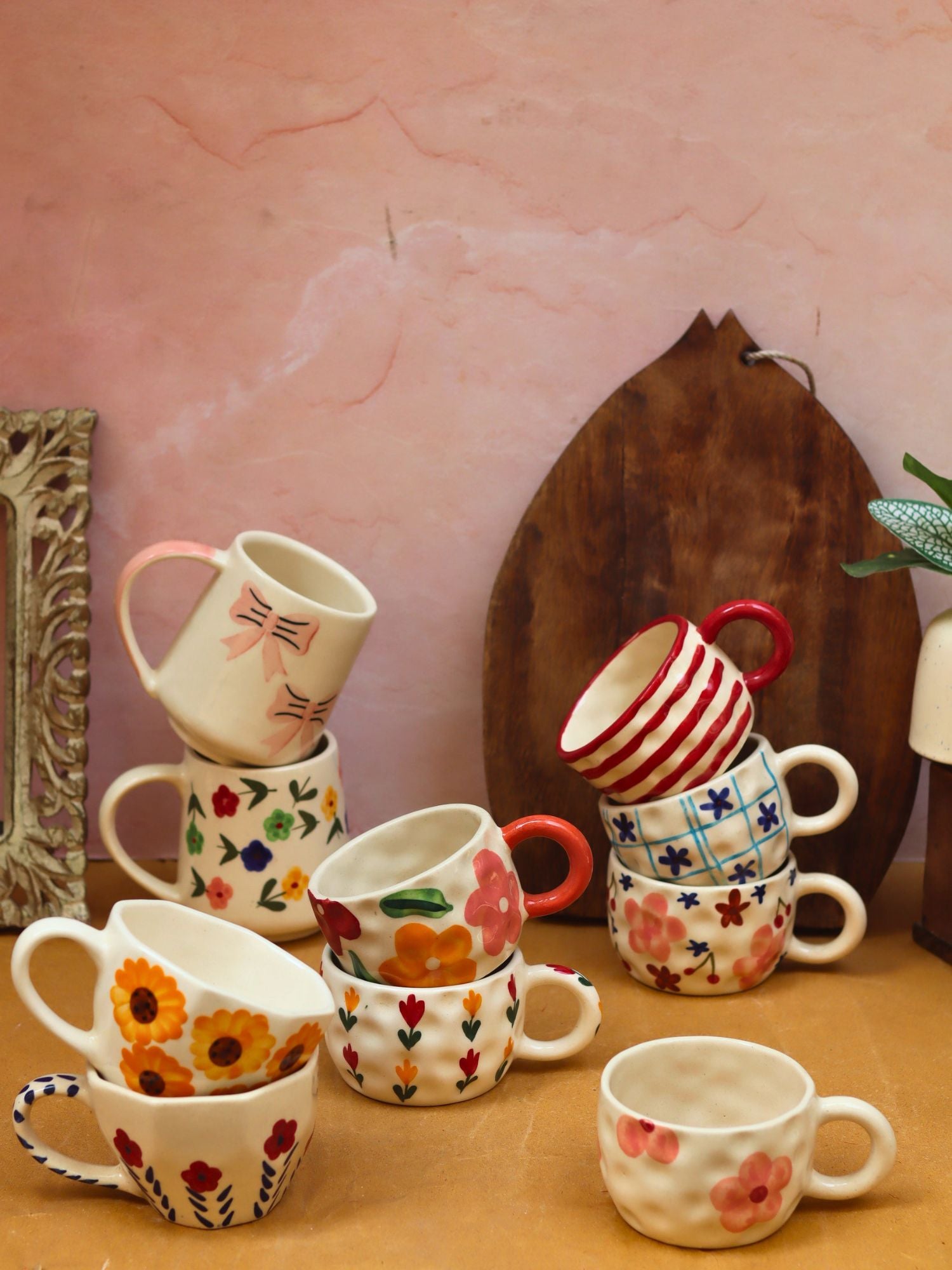 Set of 10 Morning Blossom Mugs (for the price of 7)