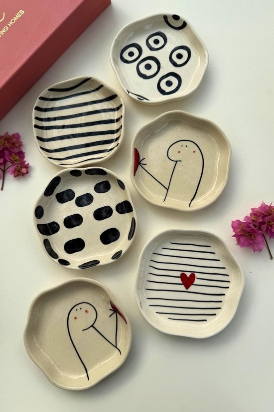 Set of 6 Tasty Treat Handmade Dessert plate (for the price of 5)