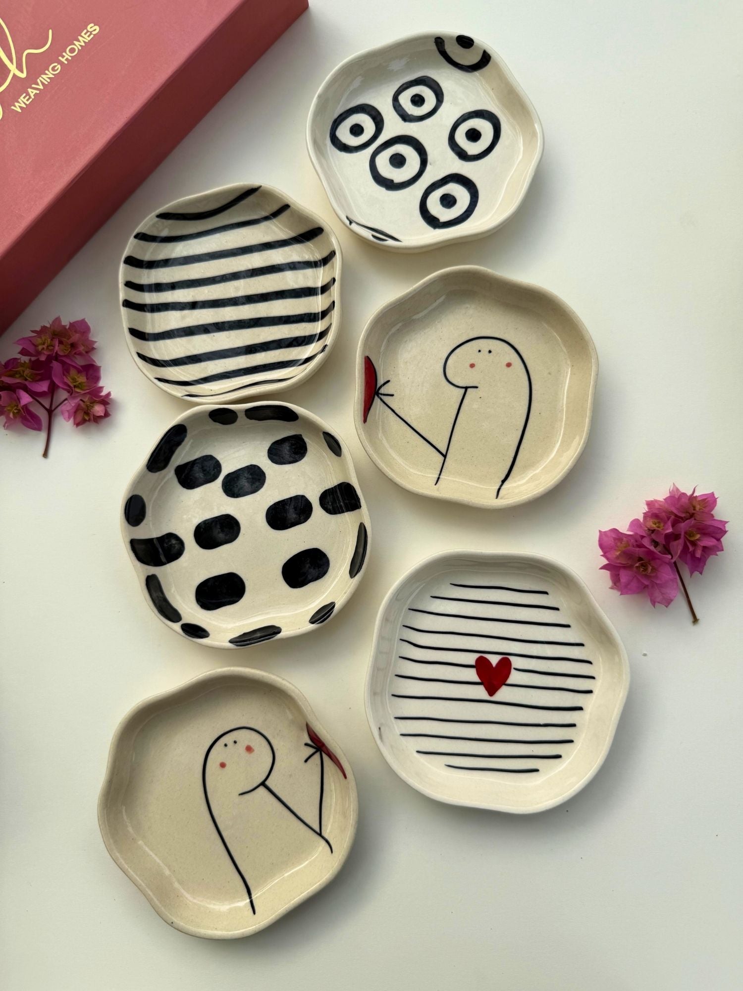 Set of 6 Tasty Treat Handmade Dessert plate (for the price of 5)