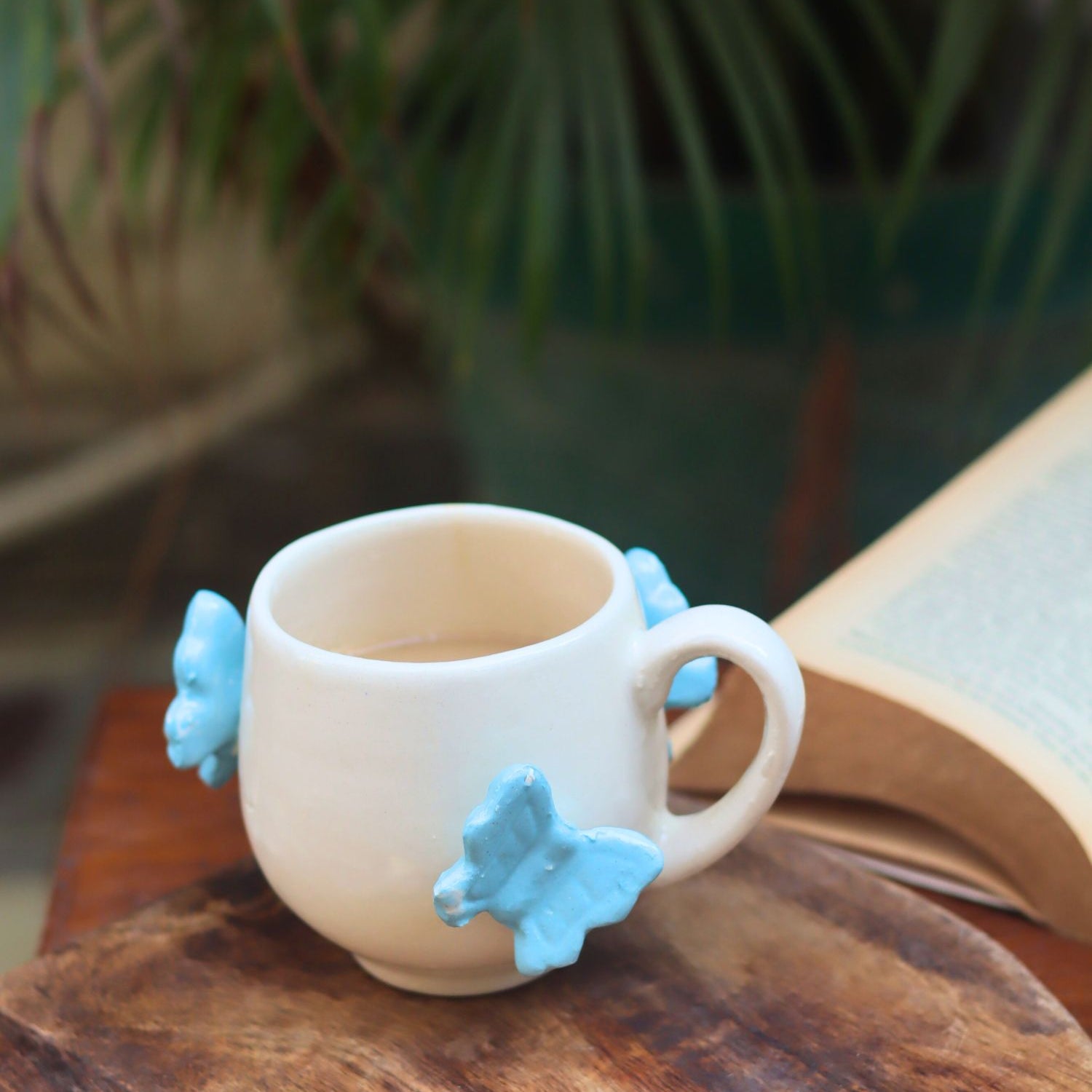 Butterfly Coffee Mug made by ceramic