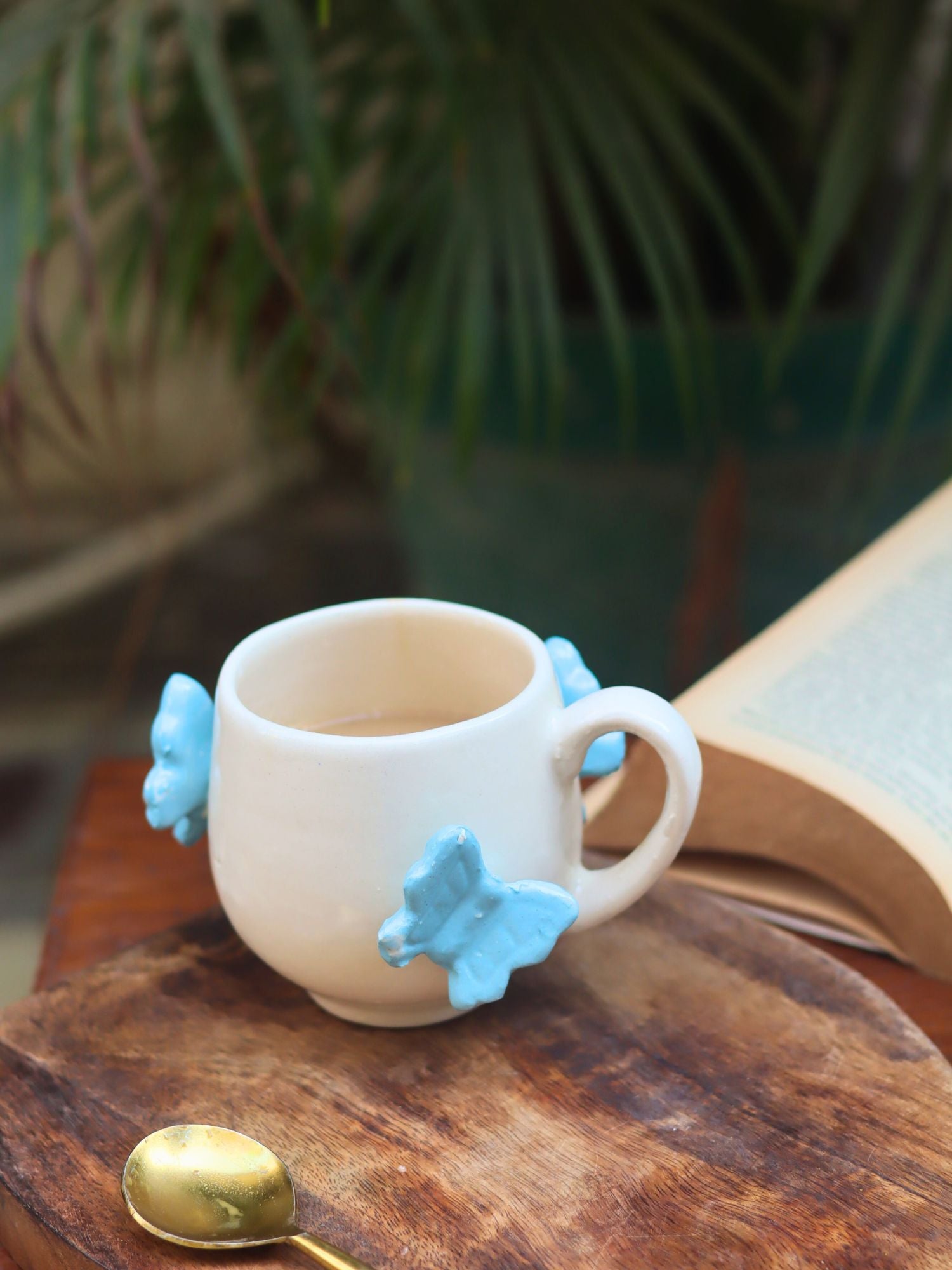 Butterfly Coffee Mug made by ceramic