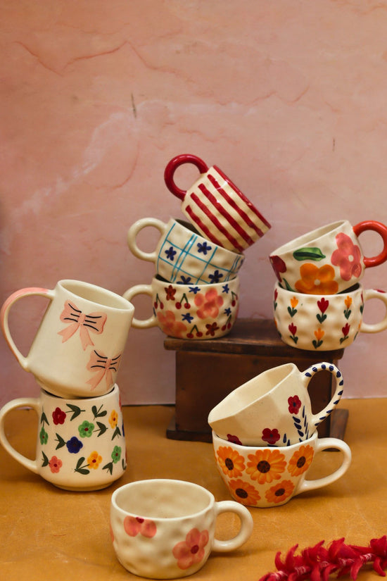 Set of 10 Morning Blossom Mugs (for the price of 7)