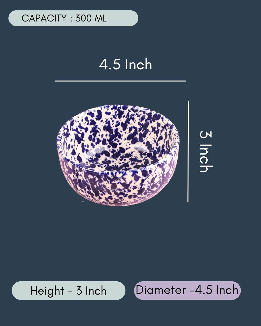 Blue Flecked Bowls