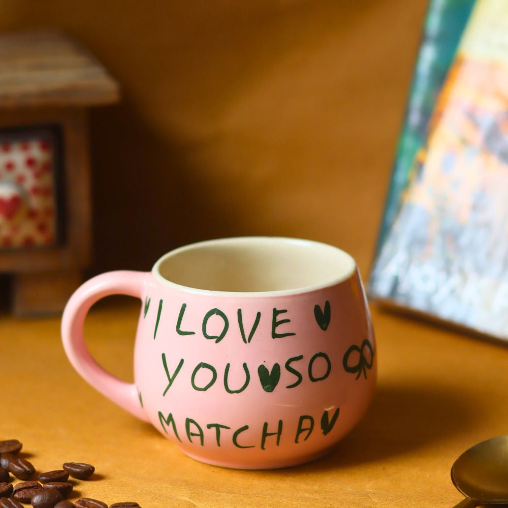 Matcha Love Mug made by ceramic