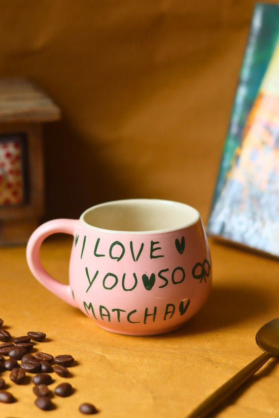Matcha Love Mug made by ceramic