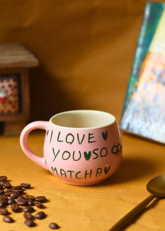 Matcha Love Mug made by ceramic