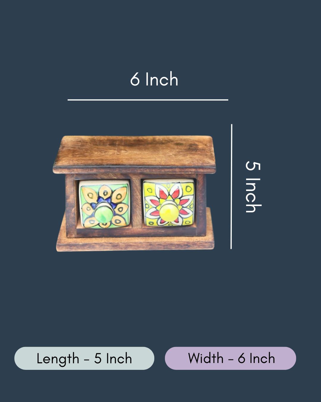 Wooden Decor Drawer – Tribal Art