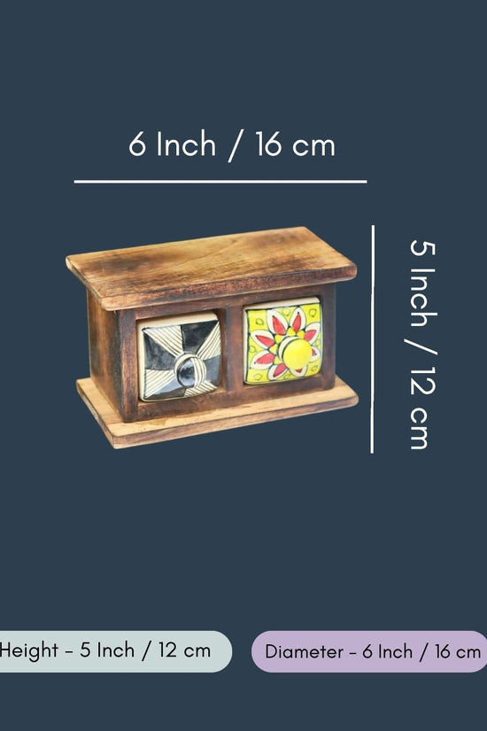 Wooden Decor Drawer – Mystic Abstract