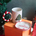 The OG Christmas Mug & HOHOHO Handmade Dessert Plate in a Gift Box with premium quality material