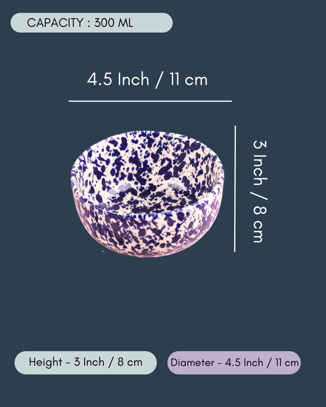 Blue Flecked Bowls