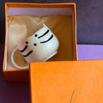 kitty mug in a gift box handmade in india 