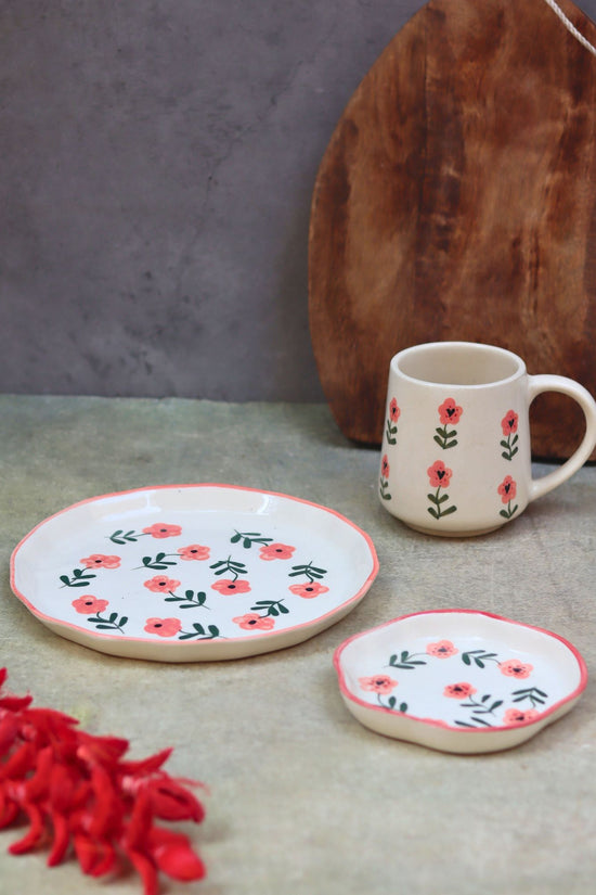 handmade Set of 3 - Poppy Flower Combo
