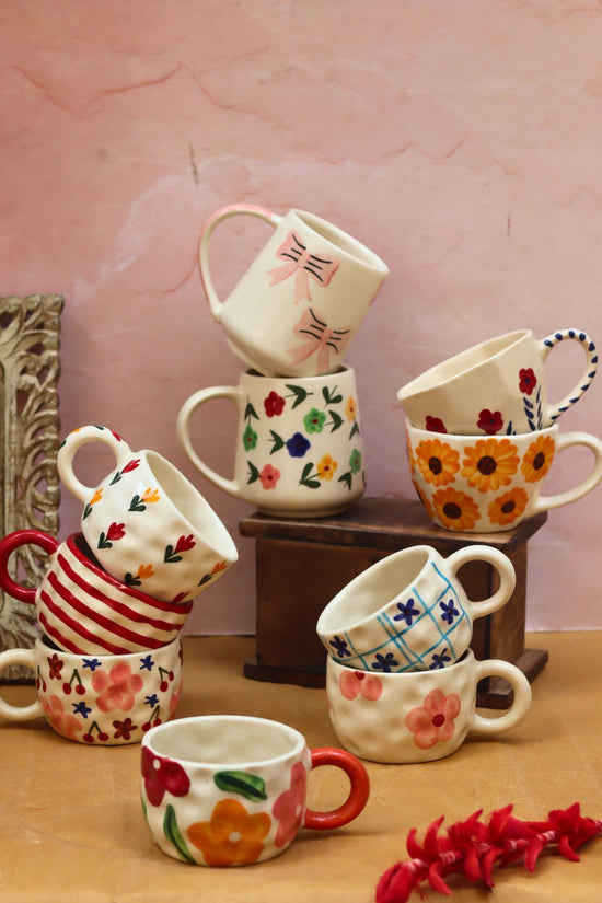 Set of 10 Morning Blossom Mugs (for the price of 7)