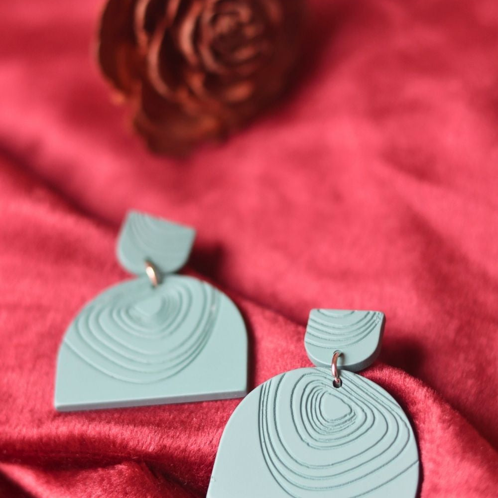 handmade Serene Teal Earrings