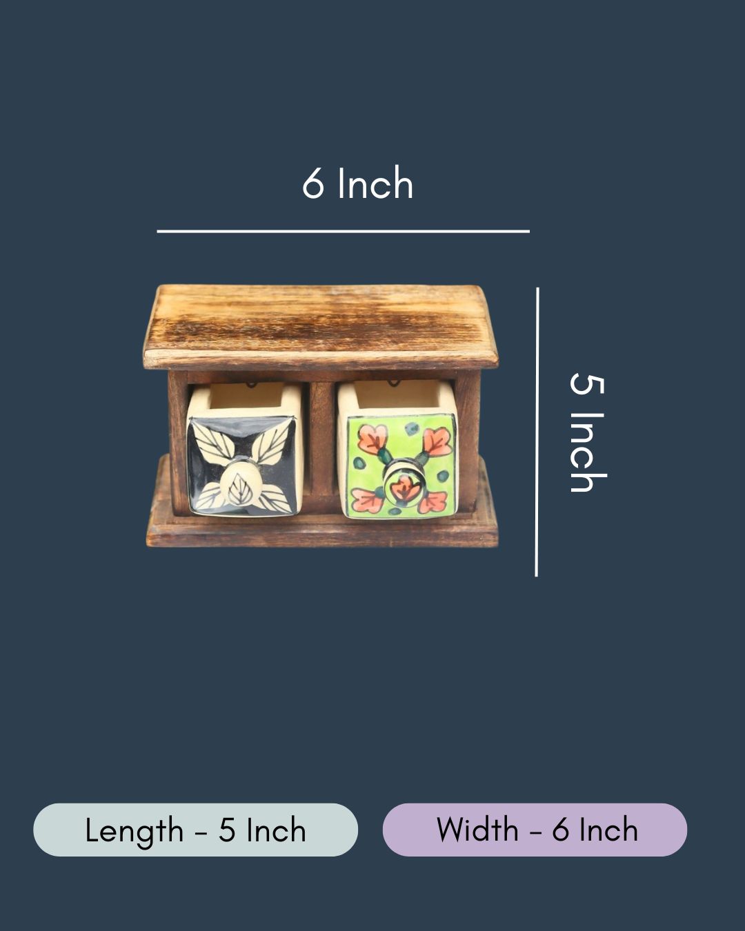 Wooden Decor Drawer – Wildflower
