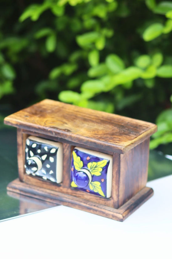 Wooden Decor Drawer – Boho Essence handmade in India