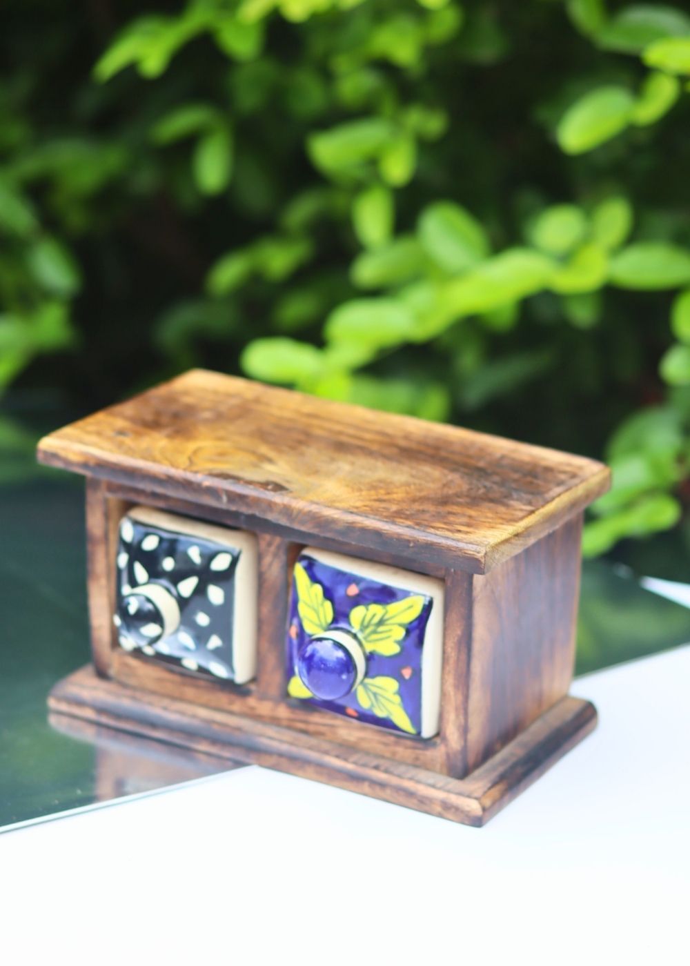 Wooden Decor Drawer – Boho Essence handmade in India