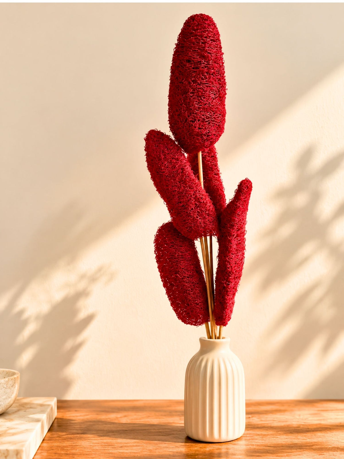 Handmade Red Lofah Bunch