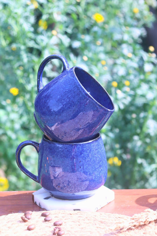 Handmade Cozy Blue Coffee Mug