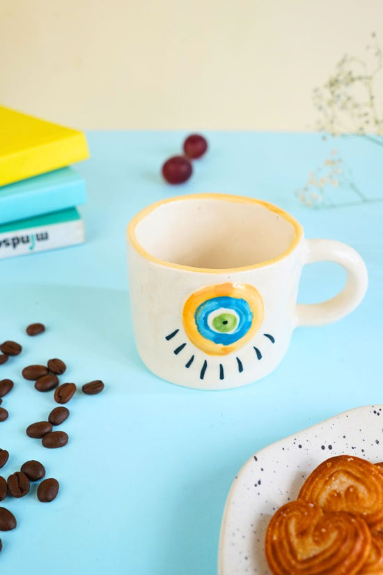 handmade Abstract Evil Eye Mug