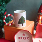 The OG Christmas Mug & HOHOHO Handmade Dessert Plate in a Gift Box handmade in india