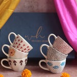 Set of 6 Dreamy Delight Mugs (for the price of 5) Diwali Gift Box made by ceramic