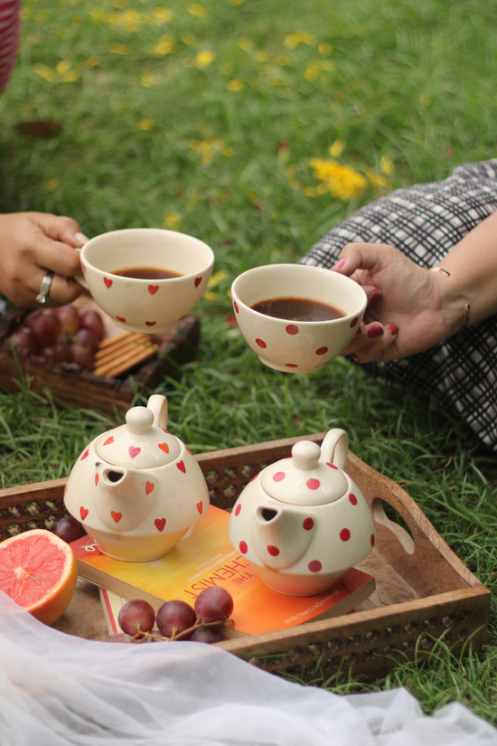 kettle with tea cuo - tea for one , combo