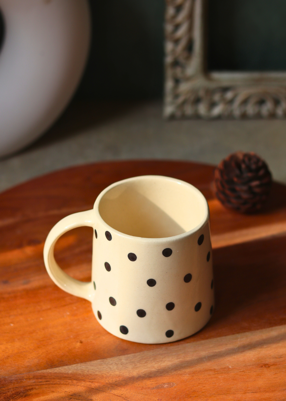 XL polka coffee mug 
