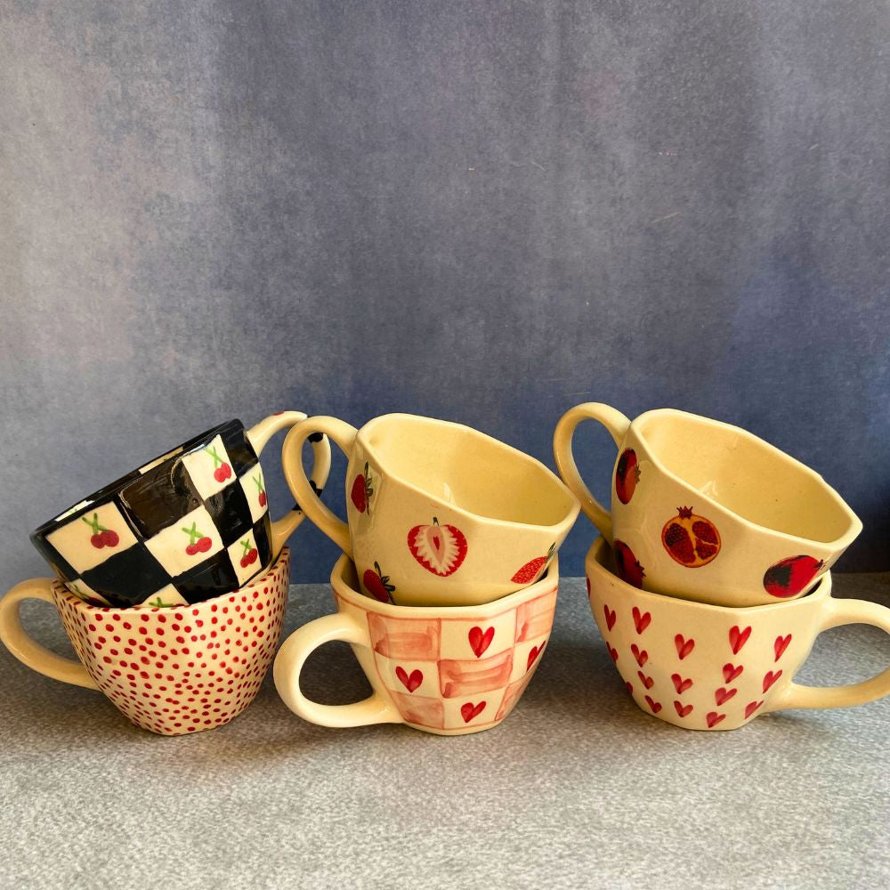 coffee mugs made by ceramic 