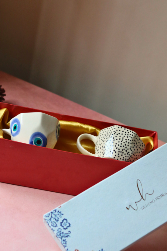 Coffee mug in a gift box