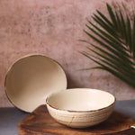 Brown & White Curry Bowl - (Set of 4 - GET 2 FREE) made by ceramic