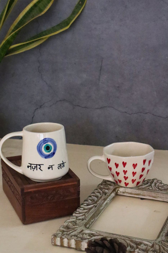 set of 2 ceramic mugs 