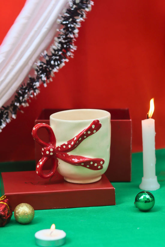 handmade Pinteresty Bow Mug in a Gift Box