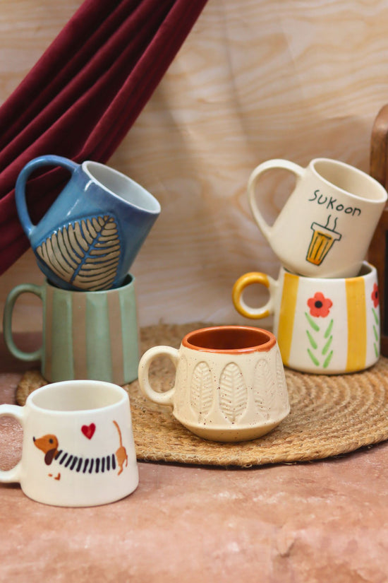 Set of 6 Artisan Delight Mugs (for the Price of 5) made by ceramic