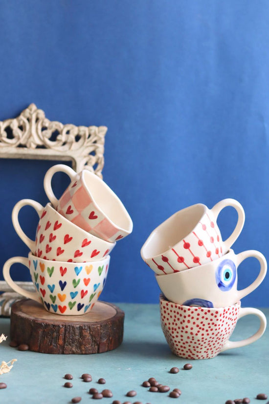Set of 6 handmade mugs (For the price of 5) with premium quality material
