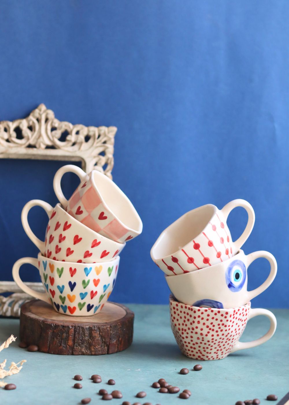 Set of 6 handmade mugs (For the price of 5) with premium quality material