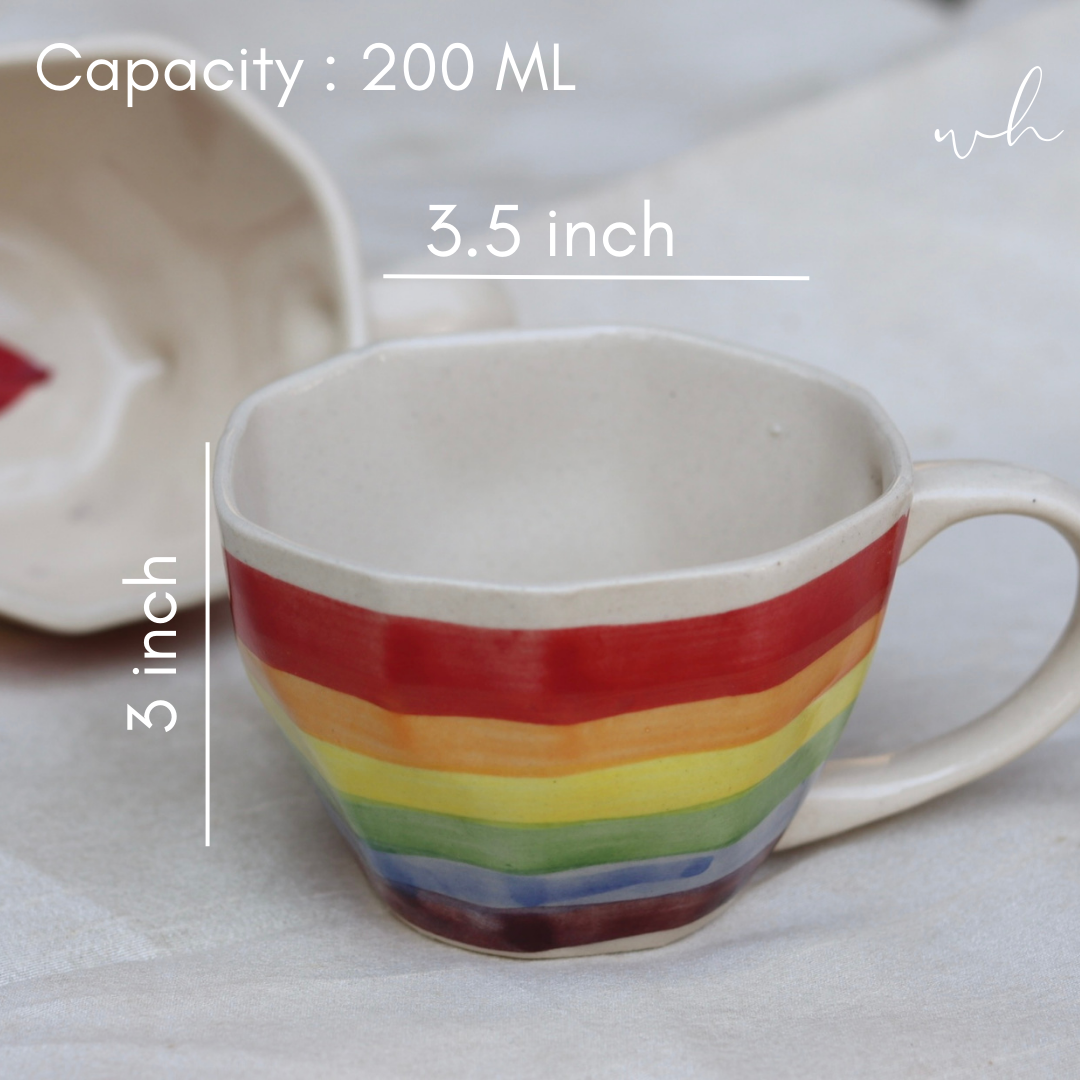 Pride coffee mug height & breadth