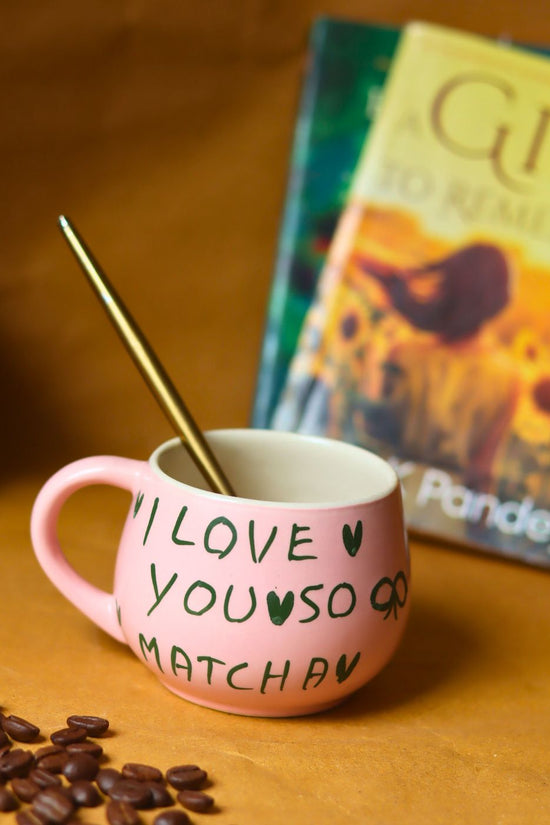 Matcha Love Mug handmade in India