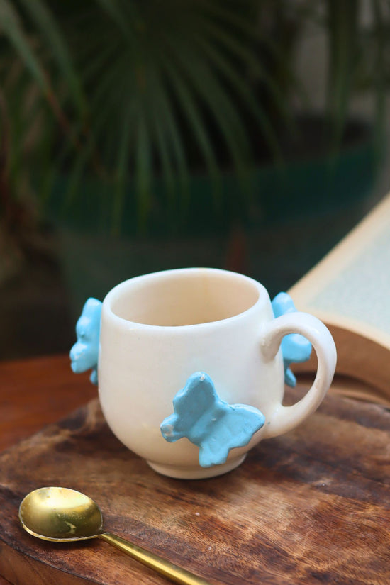 Butterfly Coffee Mug handmade in India