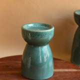 Green Pillar Candle Holder - Medium with premium quality material