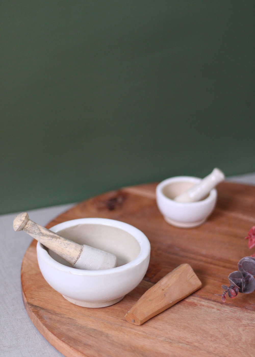 Handmade stunning marble mortar & pestle 