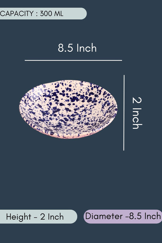 Blue Flecked Pasta Bowl