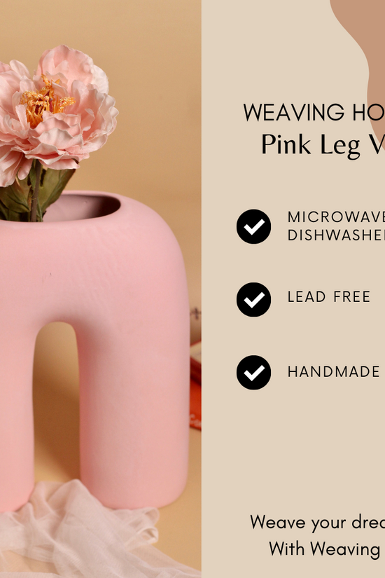 Pink flower vase significations 