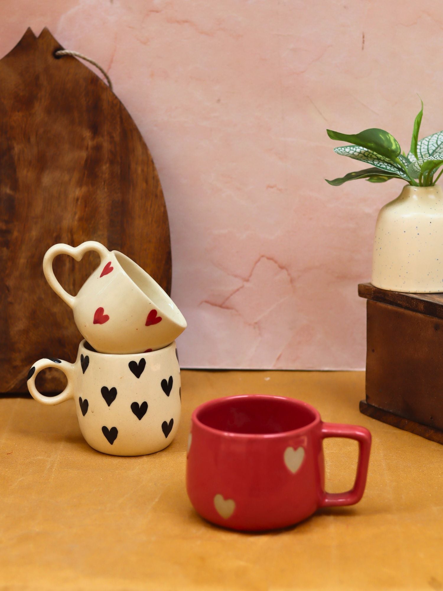 handmade Set of 3 - Forever Love Mug Combo