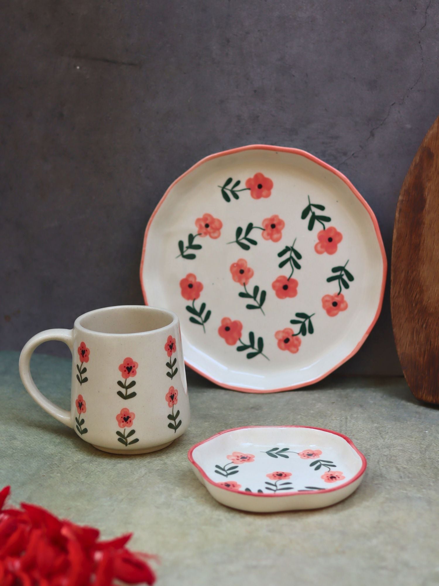 Set of 3 - Poppy Flower Combo with premium quality material